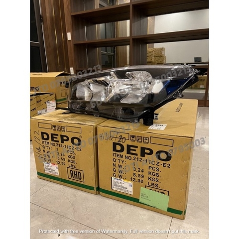 Đèn pha Toyota Hilux(20-21), RH KO LED 1 cầu(có thể lắp lẫn với đời 15-20)