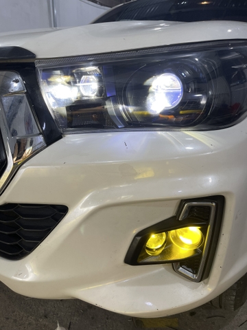 Độ bi pha cos, độ bi gầm, độ bi mở góc lái Toyota Hillux