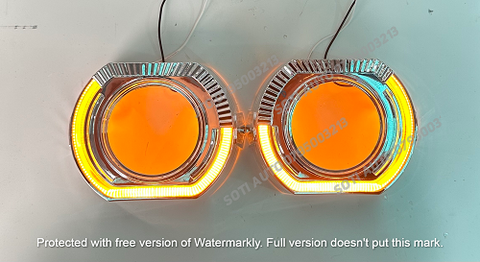 Cặp chụp si BMW liền vòng/khuyết, đâỳ đủ Xinhan, đèn Demi