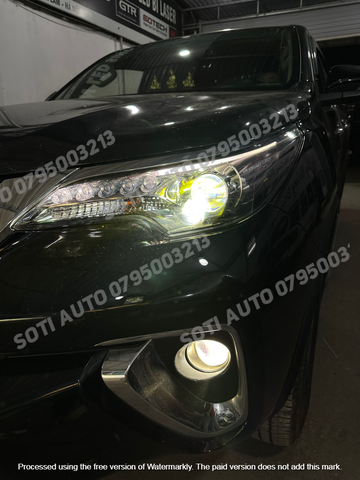 Độ bi pha và bi gầm Toyota Fortuner