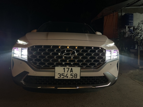 Độ bi pha cos Hyundai Santafe 2022