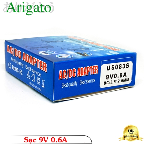 Sạc Nguồn 9V 0.6A