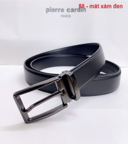 Thắt lưng nam Pierre Cardin PC058 (xám đen, tặng cây đục lỗ)
