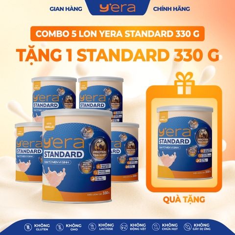 [COMBO 5+1] MUA 5 LON YERA STANDARD Vani 330G + 1 LON STANDARD 330G