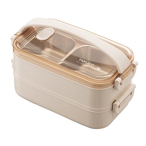 Bộ hộp thực phẩm 2 tầng có quai xách Tafuco T5223