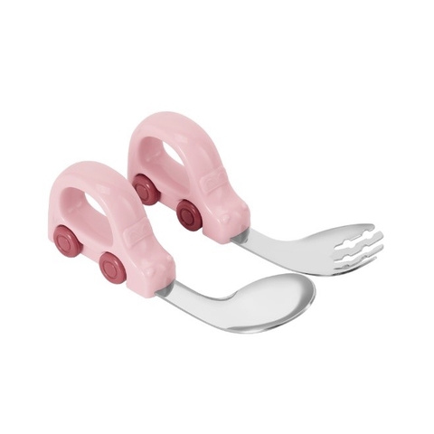 Bộ thìa dĩa cho bé hình xe ô tô Elmich EL0034