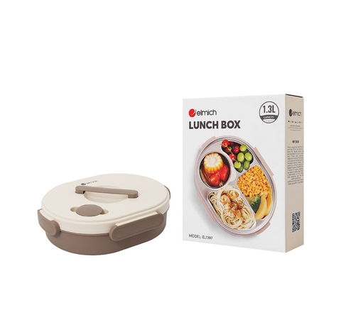 Hộp cơm inox 304 Elmich EL1397 dung tích 1.3L