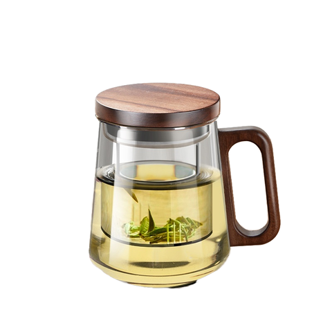 Ly lọc trà thủy tinh