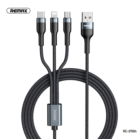 REMAX Sury 2 Series 3-in-1 3A Charging Cable RC-070th