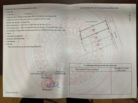 A549 - khu 4 - Quang Trung - Uông Bí