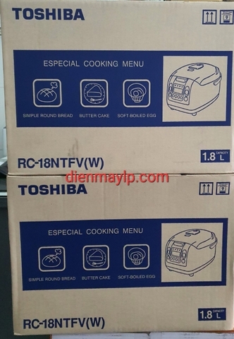 Nồi Cơm Điện Tử Toshiba RC-18NTFV(W) 1.8 lít