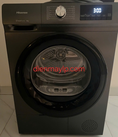 Máy sấy bơm nhiệt Hisense 8 kg DH80N1T