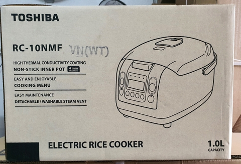Nồi cơm điện tử Toshiba 1 lít RC-10NMFVN(WT)