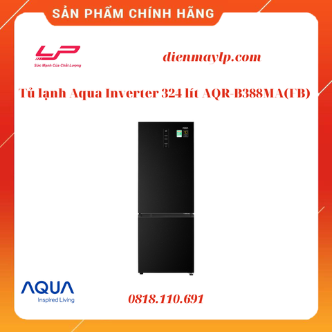Tủ lạnh Aqua Inverter 324 lít AQR-B388MA(FB)