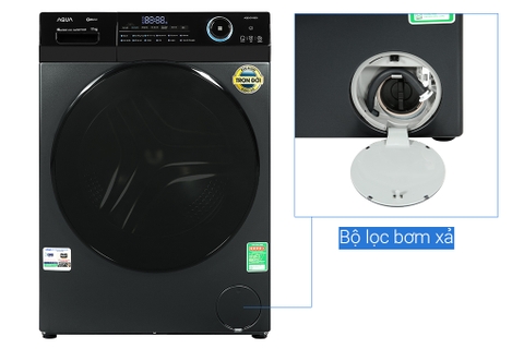 Máy giặt Aqua Inverter 11 kg AQD- D1102G BK