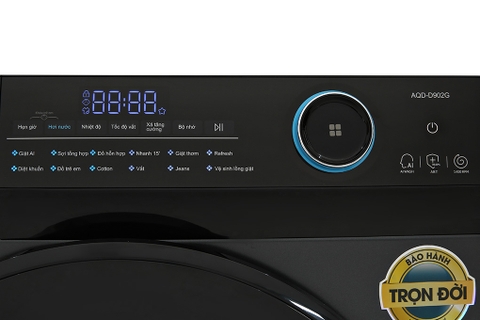 Máy giặt Aqua Inverter 9 kg AQD- D902G BK