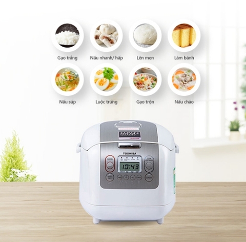 Nồi cơm điện tử Toshiba 1 lít RC-10NMFVN(WT)