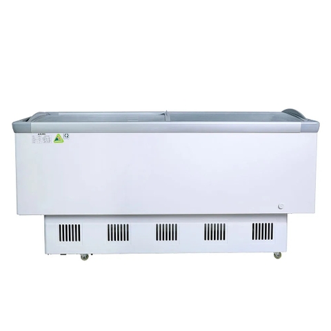 Tủ đôngAlaska Bày Hàng Kính Cong KN-400