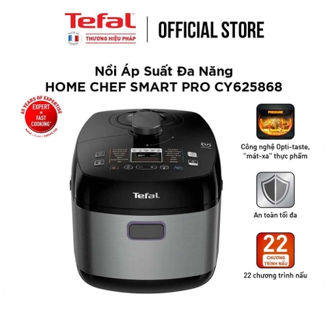 Nồi áp suất Tefal Smart Pro 5 lít CY625868