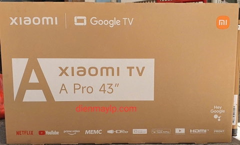 Google Tivi Xiaomi A Pro QLED 4K 43 inch L43MB-APSEA 2026