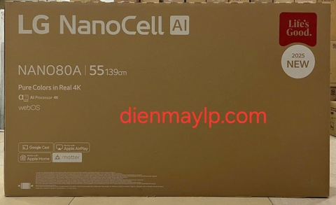 Smart Tivi LG NanoCell AI 4K 55 inch 55NANO80ASA