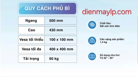 Khung treo tivi từ 32" - 65" M65T