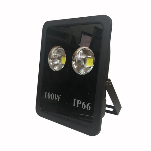 Đèn pha tròn vuông LED ngoài trời 100W - IP65 (2*50w)