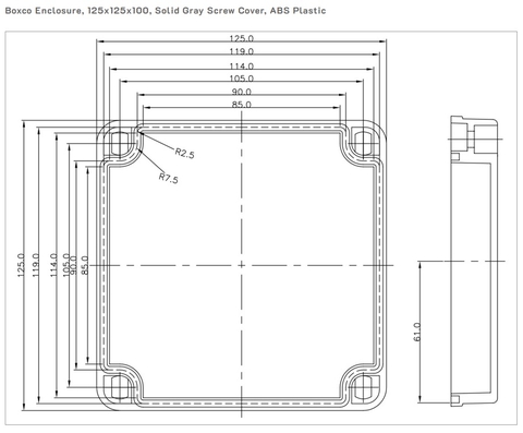 Hộp chống nước BC-AGS-121210 Boxco