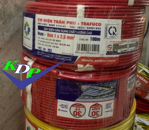 Dây Đơn Mềm 1X2.5 Trần Phú