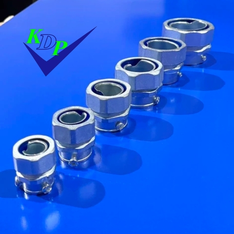 Đầu nối ống ruột gà kín nước vào ống thép trơn EMT AGTEK 1/2  inch phi 16 DKJ-050