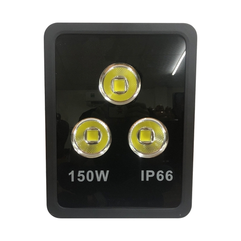 Đèn pha tròn vuông LED ngoài trời 150W - IP65 (3*50w)