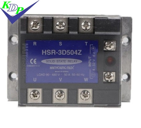 Rơ le bán dẫn Hanyoung HSR-3D504Z 50A 3 Pha