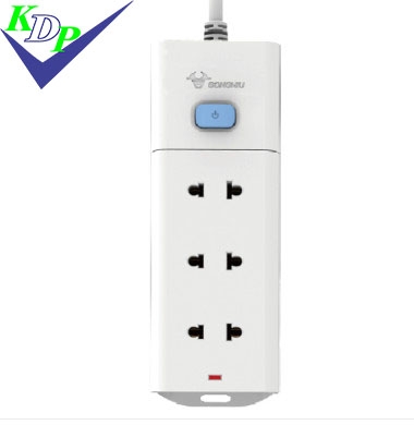 Ổ cắm 3 lỗ 1 công tắc dây 3M Gongniu GNVN-V1030-30