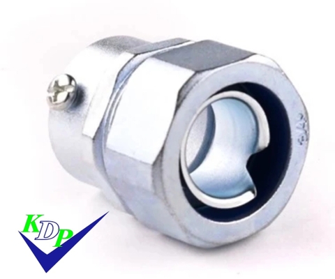Đầu nối ống ruột gà kín nước vào ống thép trơn EMT AGTEK 1/2  inch phi 16 DKJ-050