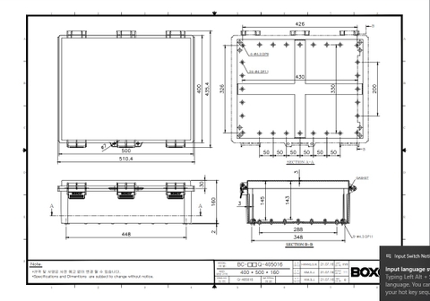 Tủ điện chống thấm nước BC-AGQ-405016 Boxco