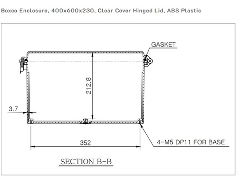 Tủ điện nhựa chống thấm BC-AGP-406023 Boxco