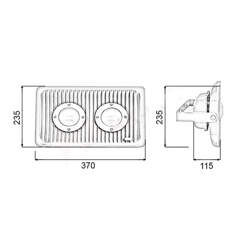Đèn pha chống cháy nổ 100W - (2*50w)