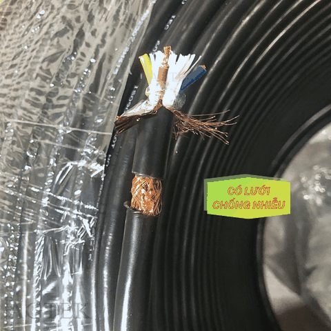 Dây cáp điều khiển có lưới chống nhiễu ZR-PVC 5x1.5 AGTEK