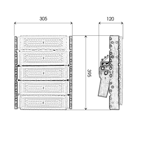 Đèn pha module SMD Bridgelux - 250W (50w*5)