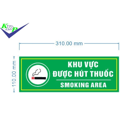 Biển báo Khu vực được hút thuốc