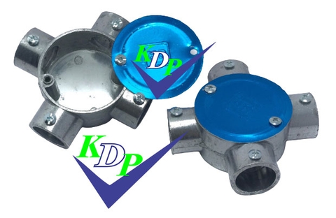 Hộp chia 4 ngả ống thép trơn phi 20- 3/4