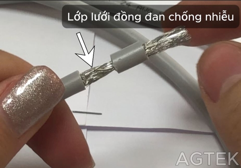 Cáp tín hiệu RS485 18AWG 1 Pair vặn xoắn 2 lớp chống nhiễu