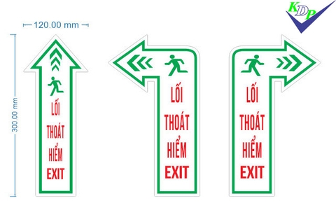 Biển báo lối thoát hiểm mũi tên phải