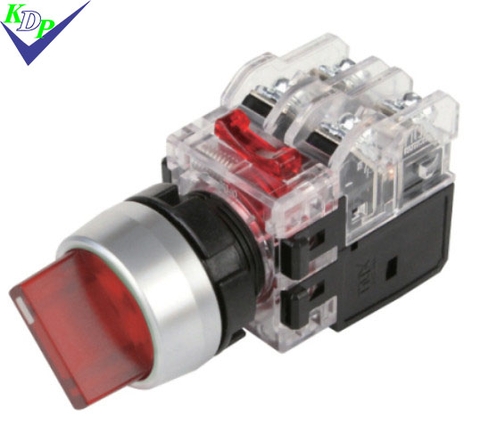 Chuyển Mạch 2Vt Tự Giữ Có Đèn Đỏ Mrt-R2A1A0R 1No+1Nc 220V Phi 22