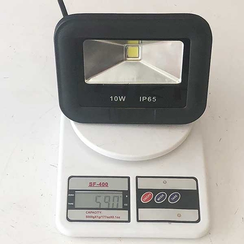 Đèn pha LED ngoài trời 10W - IP65 pha tròn chóa rộng (1*10w)