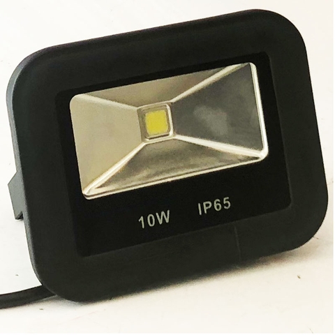 Đèn pha LED ngoài trời 10W - IP65 pha tròn chóa rộng (1*10w)