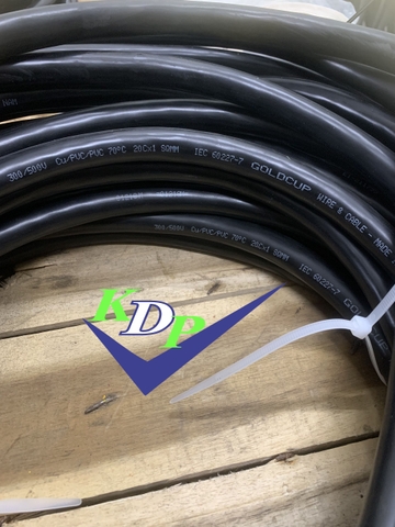 Cáp Điều khiển Cu/PVC/PVC 5x1.5 Goldcup