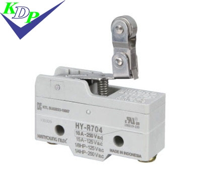 Công tắc hành trình Hanyoung HY-R704A Đòn Bẩy Ngắn - Bánh Xe