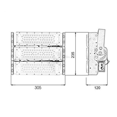 Đèn pha module SMD Oem Philips - 150W (3*50w)