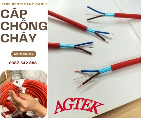 Dây cáp chống cháy chống nhiễu 2x0.75 AGTEK